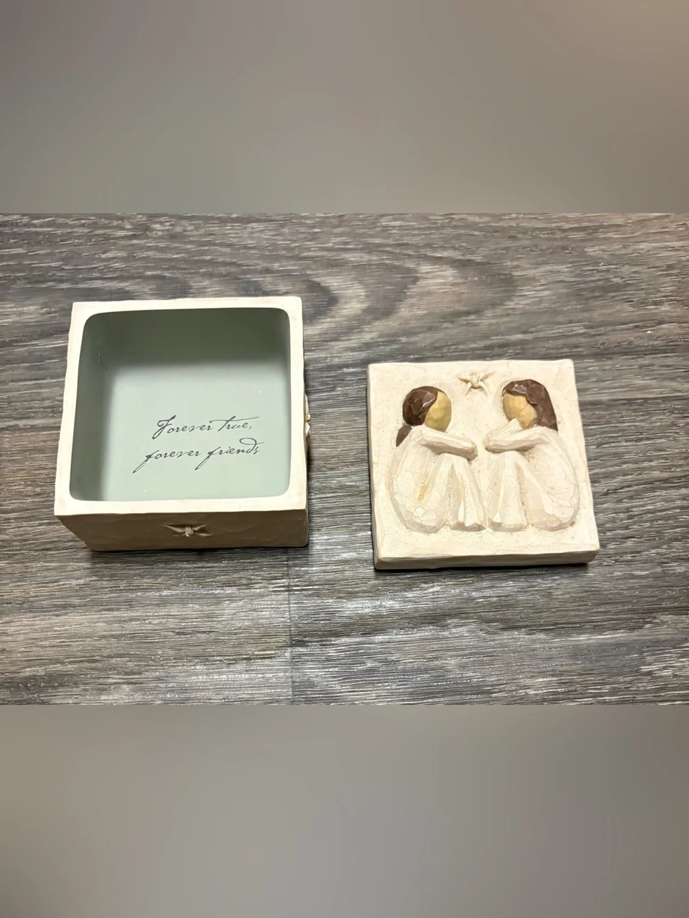 Willow Tree Sculpture Friendship Trinket Box